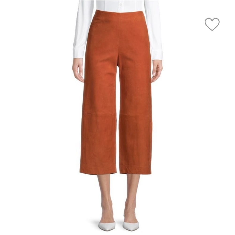 Vince Lambskin Cropped Pants